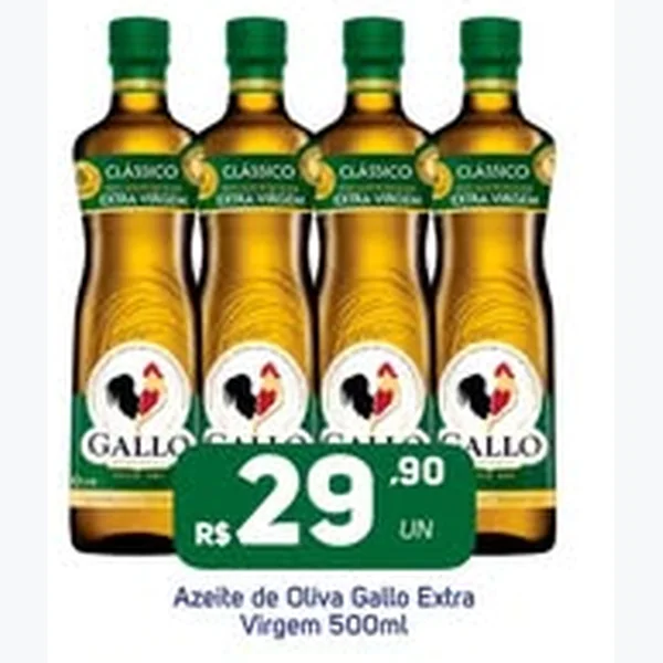Recorte do encarte de Azeite de Oliva Extra Virgem Gallo 500 ml
