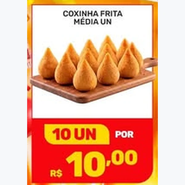 Recorte do encarte de Coxinha Frita Média