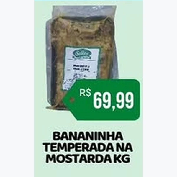 Recorte do encarte de Bananinha Temperada Na Mostarda Salles