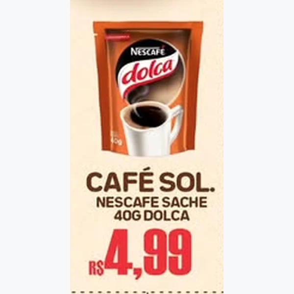 Recorte do encarte de Café Solúvel Dolca Nescafé 40 g