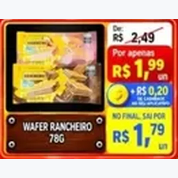 Wafer Rancheiro 78 g