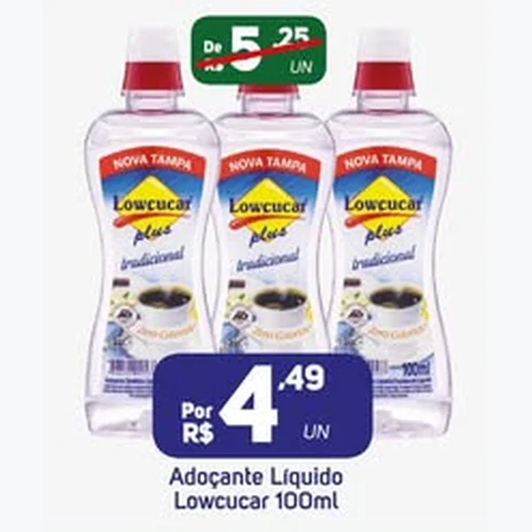 Adoçante Líquido Lowcucar 100 ml