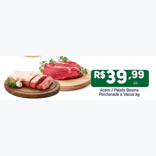Paleta Bovina Porcionada a Vácuo
