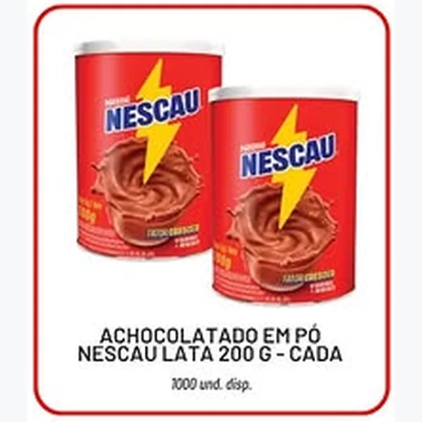 Recorte do encarte de Achocolatado em Pó Nescau 200 g