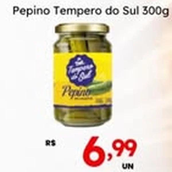 Recorte do encarte de Pepino Tempero do Sul 300 g