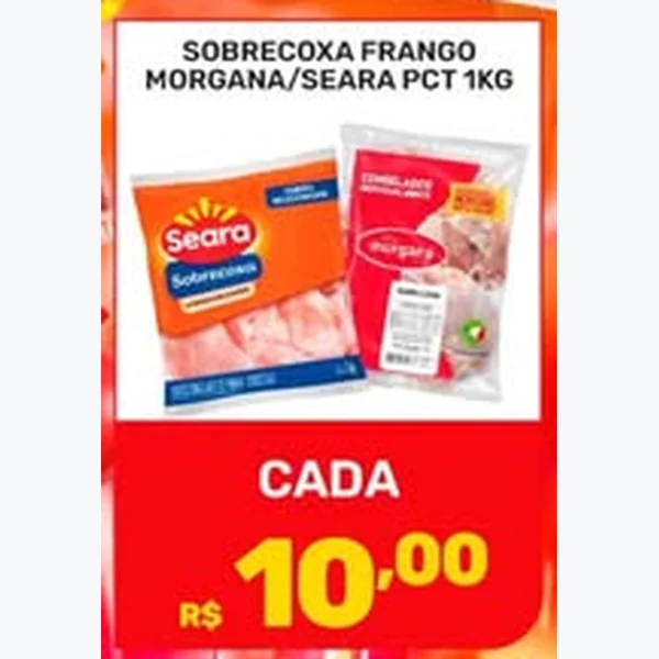 Recorte do encarte de Sobrecoxa de Frango Seara 1 kg