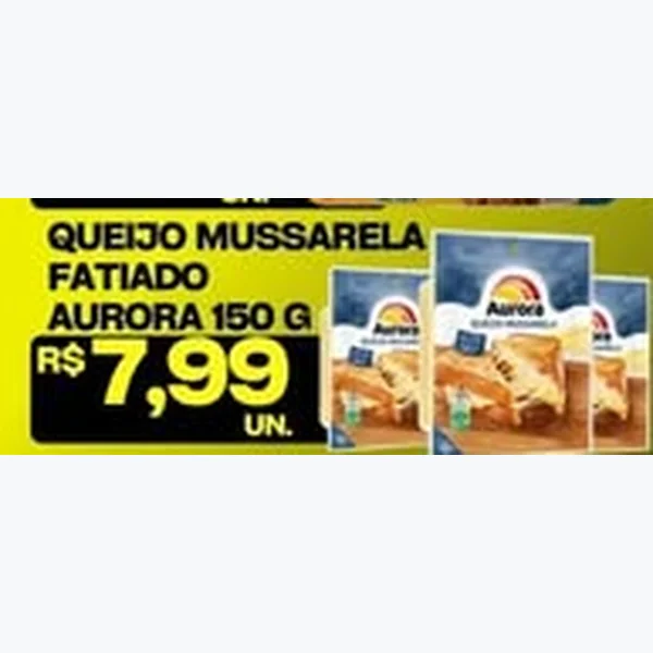 Queijo Mussarela Fatiado Aurora 150 g
