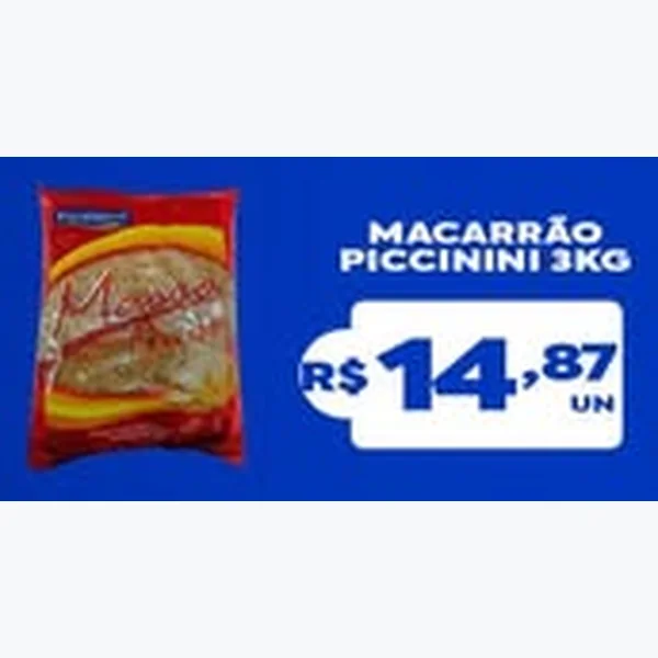Recorte do encarte de Macarrão Piccinini 3 kg