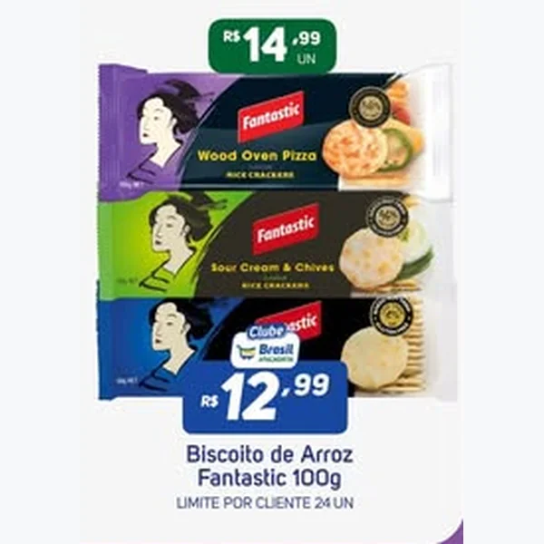 Biscoito de Arroz Fantastic 100 g