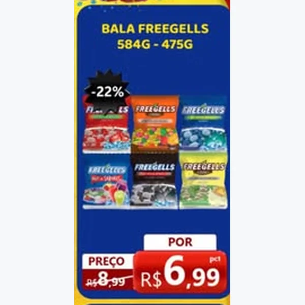Bala Freegells 584 g