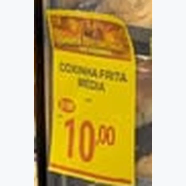 Recorte do encarte de Coxinha Frita Média