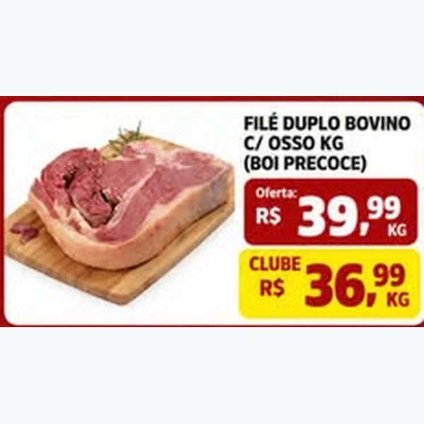 Filé Duplo Bovino C/ Osso