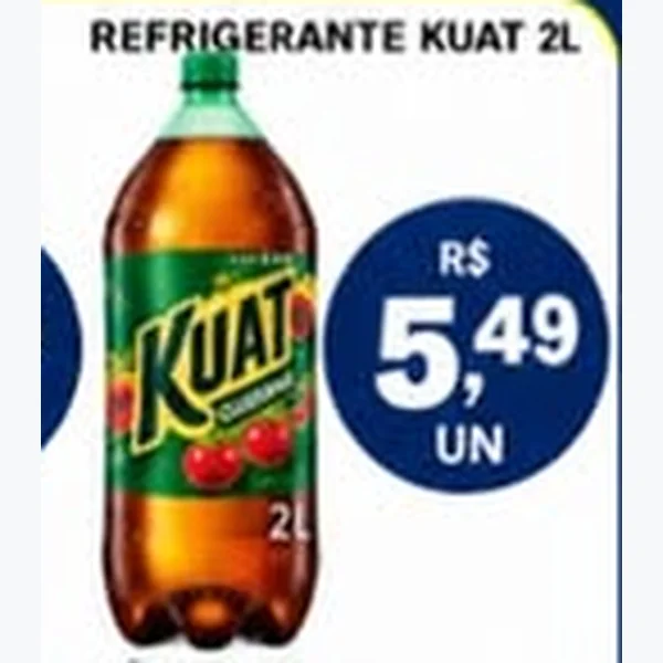 Recorte do encarte de Refrigerante Kuat 2 L