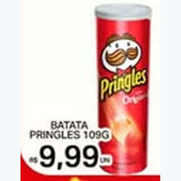 Recorte do encarte de Batata Pringles 109 g