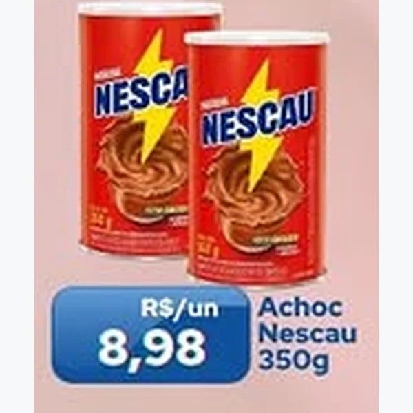 Recorte do encarte de Achocolatado Nescau 350 g