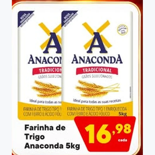 Farinha de Trigo Tradicional Anaconda 5 kg