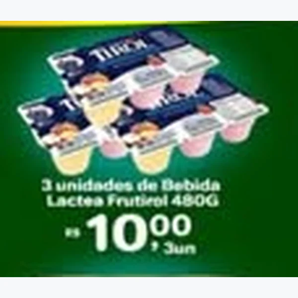 Recorte do encarte de Bebida Láctea Frutiro 480 g