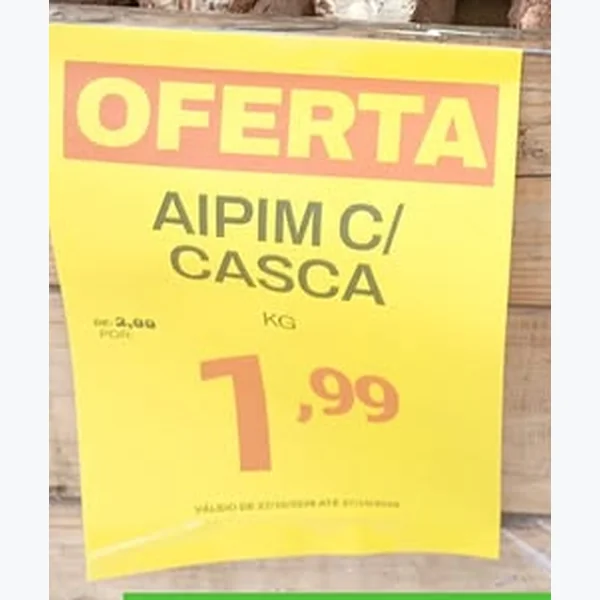 Aipim C/ Casca