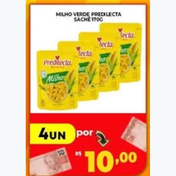Recorte do encarte de Milho Verde Predilecta 170 g