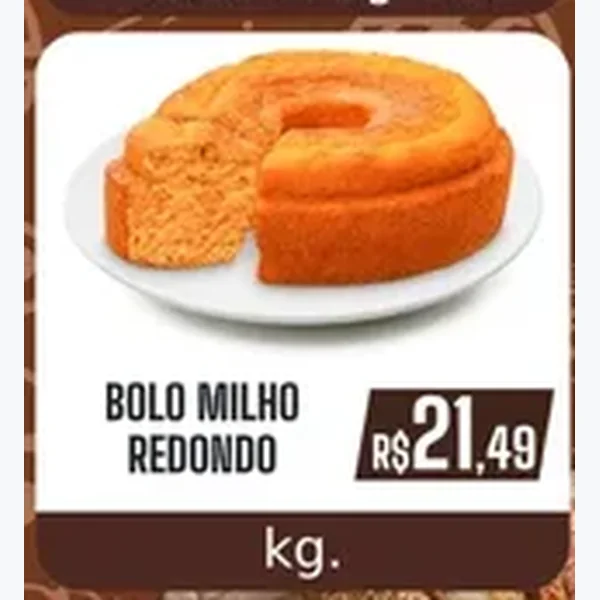 Bolo Milho Redondo