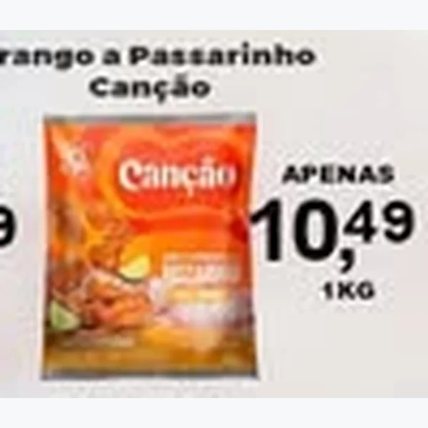 Recorte do encarte de Frango a Passarinho Canção