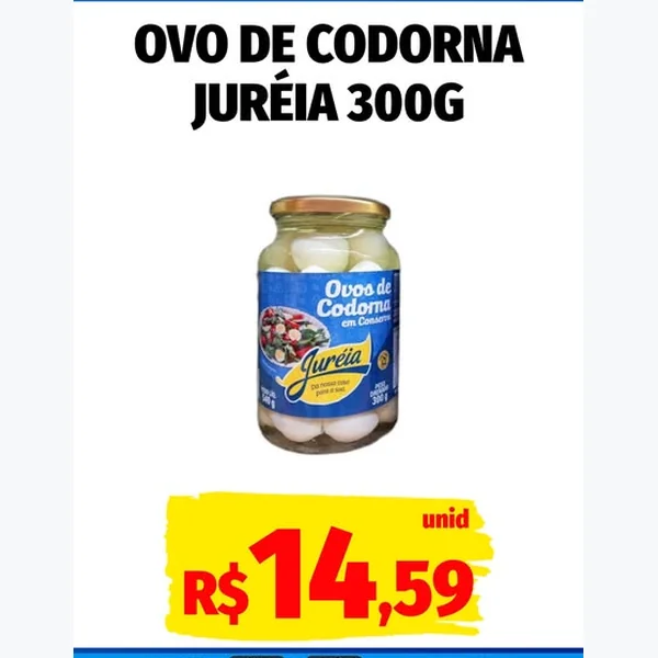 Ovo de Codorna em Conserva Juréia 300 g