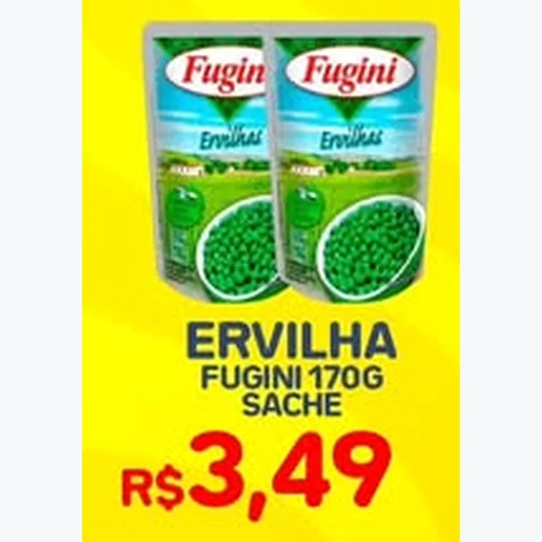 Recorte do encarte de Ervilha Fugini 170 g