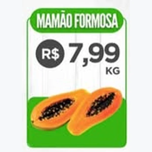 Recorte do encarte de Mamão Formosa