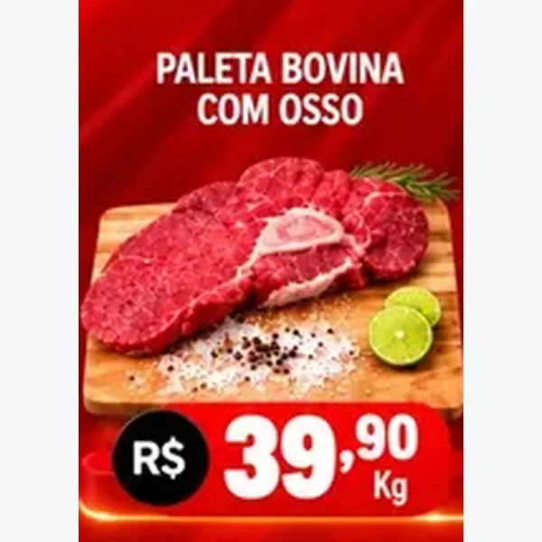Recorte do encarte de Paleta Bovina com Osso