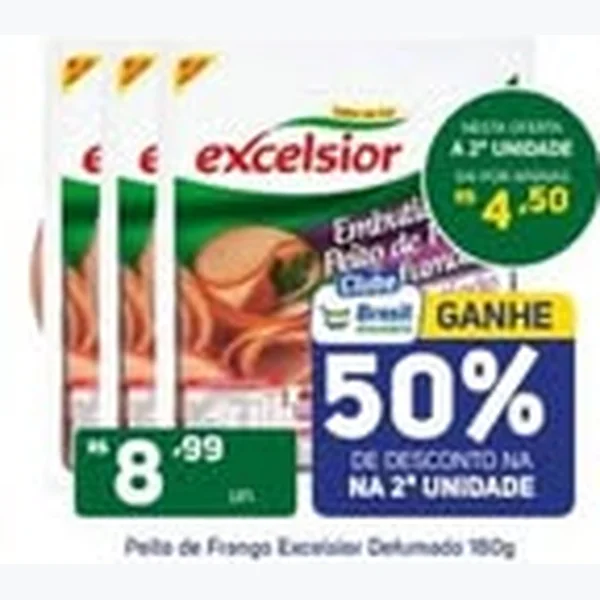 Peito de Frango Defumado Excelsior 180 g