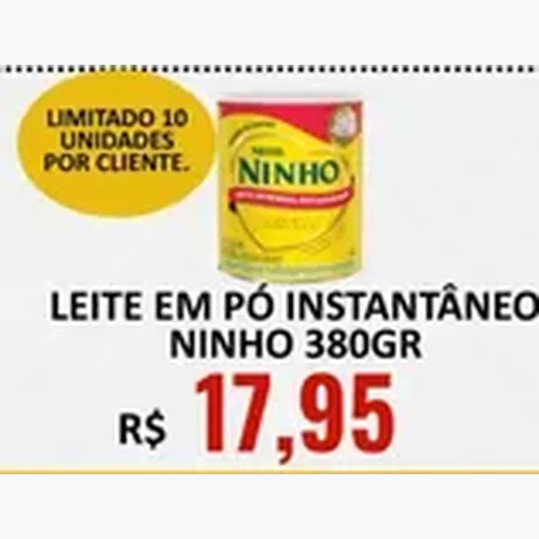Recorte do encarte de Leite em Pó Instantâneo Ninho 380 g