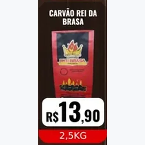 Carvão Rei da Brasa 2,5 kg