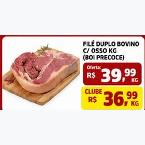 Filé Duplo Bovino C/ Osso