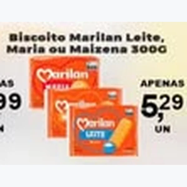 Recorte do encarte de Biscoito Leite Marilan