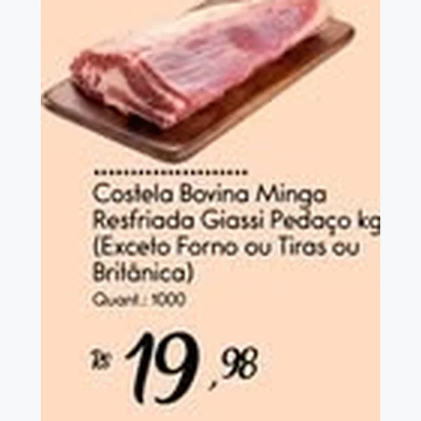 Costela Bovina Minga Resfriada Giassi