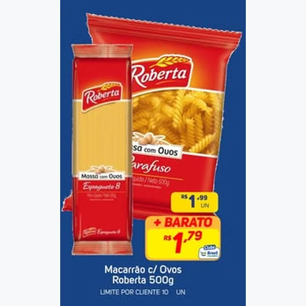 Macarrão com Ovos Espaguete Roberta 500 g