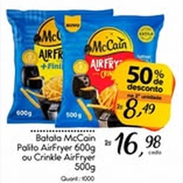 Batata Palito Airfryer McCain 600 g
