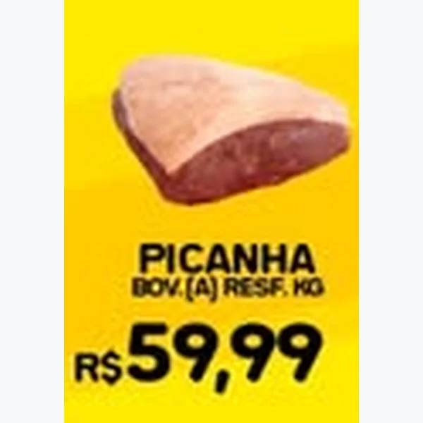Recorte do encarte de Picanha Bovina Resfriada