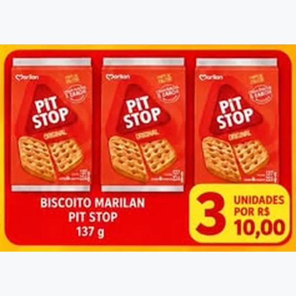 Biscoito Pit Stop Original Marilan 137 g