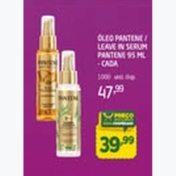 Óleo / Leave In Serum Pantene 95 ml