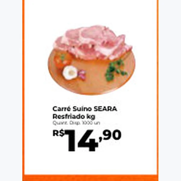 Recorte do encarte de Carré Suíno SEARA