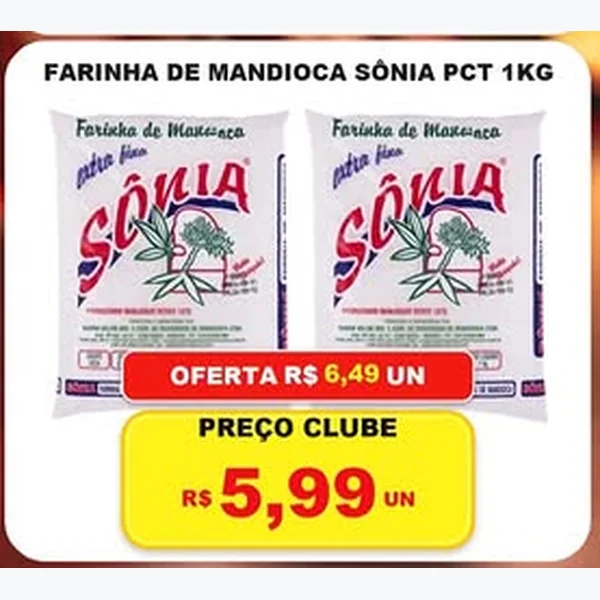 Farinha de Mandioca Sônia 1 kg