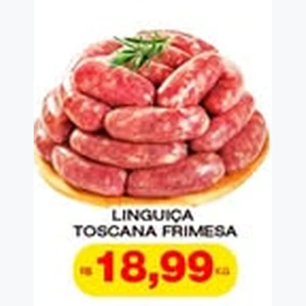 Recorte do encarte de Linguiça Toscana Frimesa