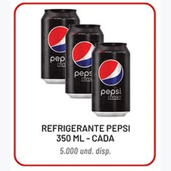 Recorte do encarte de Refrigerante Black Pepsi 350 ml