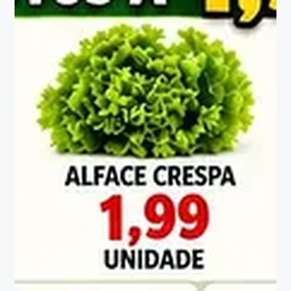 Recorte do encarte de Alface Crespa