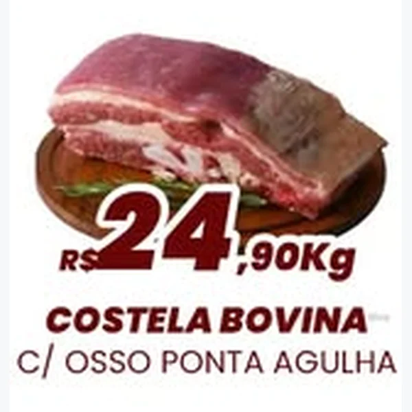 Costela Bovina com Osso Ponta Agulha