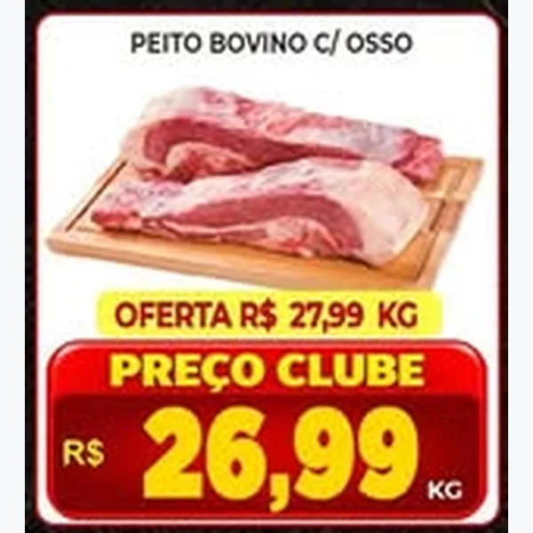 Recorte do encarte de Peito Bovino C/ Osso