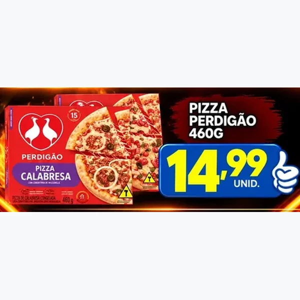 Pizza Calabresa Perdigão 460 g