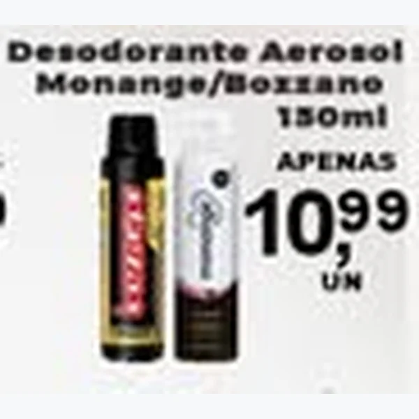 Recorte do encarte de Desodorante Aerosol Monange 150 ml