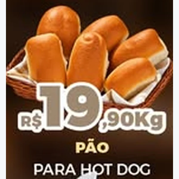 Recorte do encarte de Pão para Hot Dog